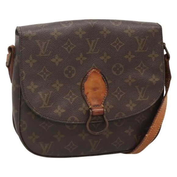 LOUIS VUITTON Monogram Saint Cloud GM Shoulder Bag M51242 LV Auth 141016 - Picture 1 of 16